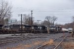 An eastbound rounds the bend 